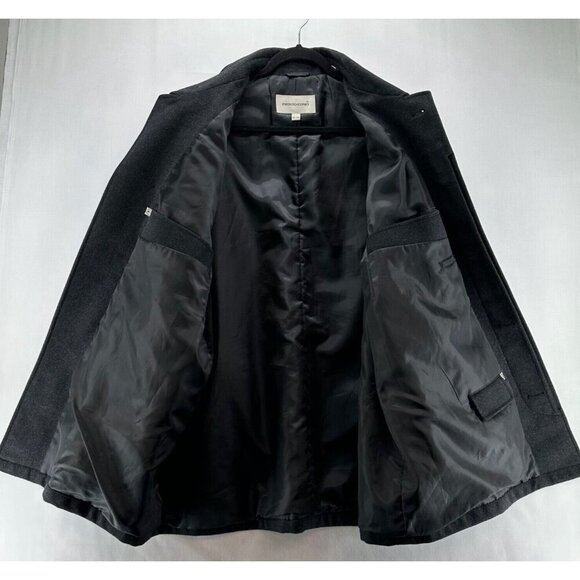 Pronto-Uomo Blazer Mens Size XL Boiled Wool Angora One Button Jacket Black - Picture 2 of 13